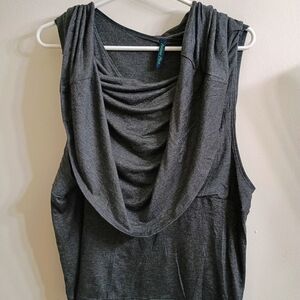 Charcoal Drape Tank Top